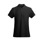 Polo de algodão orgânico para mulher 210 g/m2 Roly Direct Prince cor preto segunda vista