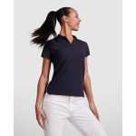 Polo de algodão orgânico para mulher 210 g/m2 Roly Direct Prince cor vermelho quarta vista de uso