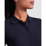 Polo de algodão orgânico para mulher 210 g/m2 Roly Direct Prince cor vermelho vista detalhe 1