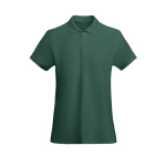 Polo de algodão orgânico para mulher 210 g/m2 Roly Direct Prince cor verde garrafa segunda vista