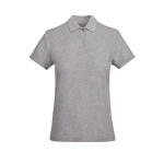 Polo de algodão orgânico para mulher 210 g/m2 Roly Direct Prince cor cinzento-claro segunda vista