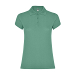 Polo de algodão de malha piqué para mulher 200 g/m2 Roly Direct Star cor menta segunda vista