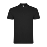 Polo de algodão de malha piqué para homem 200 g/m2 Roly Direct Star cor preto segunda vista