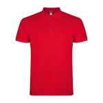 Polo de algodão de malha piqué para homem 200 g/m2 Roly Direct Star cor vermelho segunda vista