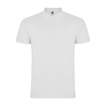 Polo de algodão de malha piqué para homem 200 g/m2 Roly Direct Star cor branco segunda vista