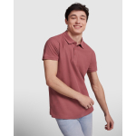 Polo de algodão de malha piqué para homem 200 g/m2 Roly Direct Star cor branco quarta vista de uso