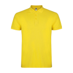 Polo de algodão de malha piqué para homem 200 g/m2 Roly Direct Star cor amarelo segunda vista