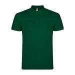 Polo de algodão de malha piqué para homem 200 g/m2 Roly Direct Star cor verde garrafa segunda vista