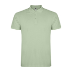 Polo de algodão de malha piqué para homem 200 g/m2 Roly Direct Star cor verde suave segunda vista