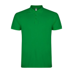 Polo de algodão de malha piqué para homem 200 g/m2 Roly Direct Star cor verde tropical segunda vista