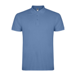 Polo de algodão de malha piqué para homem 200 g/m2 Roly Direct Star cor azul riviera segunda vista