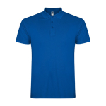 Polo de algodão de malha piqué para homem 200 g/m2 Roly Direct Star cor azul real segunda vista