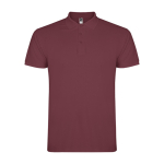 Polo de algodão de malha piqué para homem 200 g/m2 Roly Direct Star cor mogno segunda vista