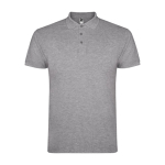 Polo de algodão de malha piqué para homem 200 g/m2 Roly Direct Star cor cinzento-claro segunda vista