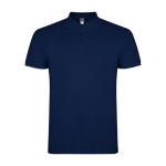 Polo de algodão de malha piqué para homem 200 g/m2 Roly Direct Star cor azul-marinho segunda vista