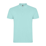 Polo de algodão de malha piqué para homem 200 g/m2 Roly Direct Star cor verde menta segunda vista