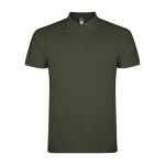 Polo de algodão de malha piqué para homem 200 g/m2 Roly Direct Star cor verde-escuro segunda vista