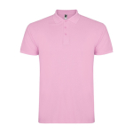 Polo de algodão de malha piqué para homem 200 g/m2 Roly Direct Star cor cor-de-rosa claro segunda vista