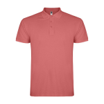 Polo de algodão de malha piqué para homem 200 g/m2 Roly Direct Star cor salmão segunda vista