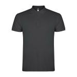 Polo de algodão de malha piqué para homem 200 g/m2 Roly Direct Star cor cinzento topo segunda vista