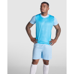 Colete desportivo unissexo de poliéster transpirável 90 g/m2 Roly Direct Roma cor branco quarta vista de uso