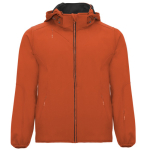Softshell 2 camadas capuz bolsos zíper Roly Direct Siberia cor cor-de-laranja escuro primeira vista de uso