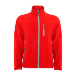 Casaco softshell com elastano e fecho de correr 300 g/m2 Roly Direct Antartida cor vermelho segunda vista