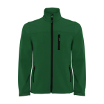 Casaco softshell com elastano e fecho de correr 300 g/m2 Roly Direct Antartida cor verde garrafa segunda vista