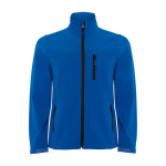 Casaco softshell com elastano e fecho de correr 300 g/m2 Roly Direct Antartida cor azul real segunda vista