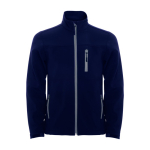 Casaco softshell com elastano e fecho de correr 300 g/m2 Roly Direct Antartida cor azul-marinho segunda vista