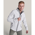 Casaco softshell com elastano e fecho de correr 300 g/m2 Roly Direct Antartida cor branco-sujo primeira vista de uso