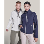 Casaco softshell com elastano e fecho de correr 300 g/m2 Roly Direct Antartida cor branco-sujo terceira vista de uso