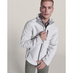 Casaco softshell com elastano e fecho de correr 300 g/m2 Roly Direct Antartida cor branco-sujo quarta vista de uso