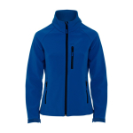 Casaco softshell de elastano para mulher 300 g/m2 Roly Direct Antartida cor azul real segunda vista