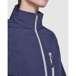 Casaco softshell de elastano para mulher 300 g/m2 Roly Direct Antartida cor azul-marinho vista detalhe 1