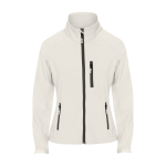 Casaco softshell de elastano para mulher 300 g/m2 Roly Direct Antartida cor branco-sujo segunda vista
