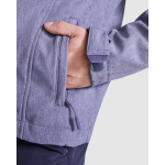 Softshell 3 camadas capuz bolsos zíper Roly Direct Rudolph cor preto vista detalhe 2