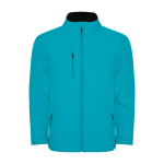 Casaco softshell de 2 camadas com elastano 300 g/m2 Roly Direct Nebraska cor água-marinha segunda vista