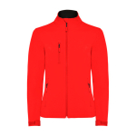 Casaco softshell com elastano para mulher 300 g/m2 Roly Direct Nebraska cor vermelho segunda vista