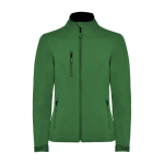 Casaco softshell com elastano para mulher 300 g/m2 Roly Direct Nebraska cor verde garrafa segunda vista