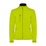 Casaco softshell com elastano para mulher 300 g/m2 Roly Direct Nebraska cor verde-lima segunda vista