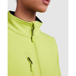 Casaco softshell com elastano para mulher 300 g/m2 Roly Direct Nebraska cor verde-lima vista detalhe 2