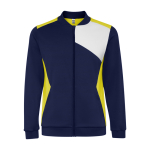 Casaco desportivo de poliéster com fecho frontal 240 g/m2 Roly Direct Leros cor amarelo segunda vista