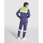 Casaco desportivo de poliéster com fecho frontal 240 g/m2 Roly Direct Leros cor verde terceira vista de uso