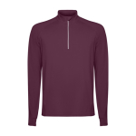 Camisola técnica de poliéster reciclado 200 g/m2 Roly Direct Estambul cor bordeaux segunda vista
