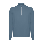 Camisola técnica de poliéster reciclado 200 g/m2 Roly Direct Estambul cor azul acinzentado segunda vista