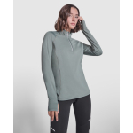 Camisola técnica ecológica para mulher 200 g/m2 Roly Direct Estambul cor verde oliva primeira vista de uso