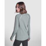 Camisola técnica ecológica para mulher 200 g/m2 Roly Direct Estambul cor verde oliva sexta vista de uso