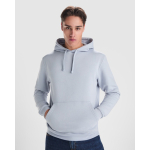 Camisola de algodão e poliéster 280 g/m2 Roly Direct Urban cor azul desbotado primeira vista de uso