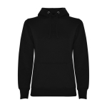 Camisola de algodão e poliéster slim fit para mulher 280 g/m2 Roly Direct Urban cor preto segunda vista